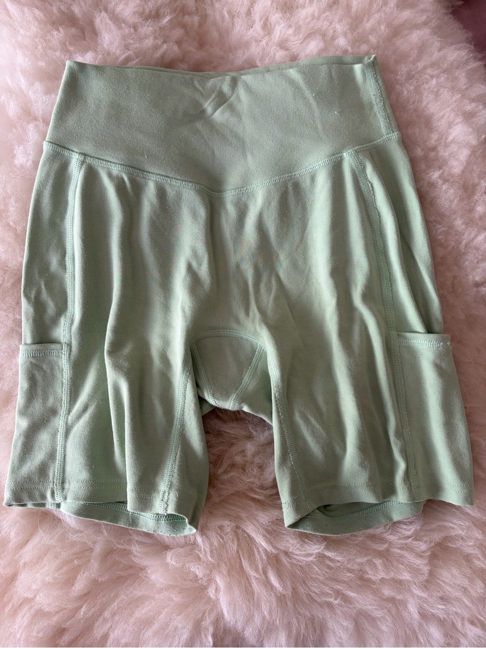 Namarie Pistachio Biker Shorts
